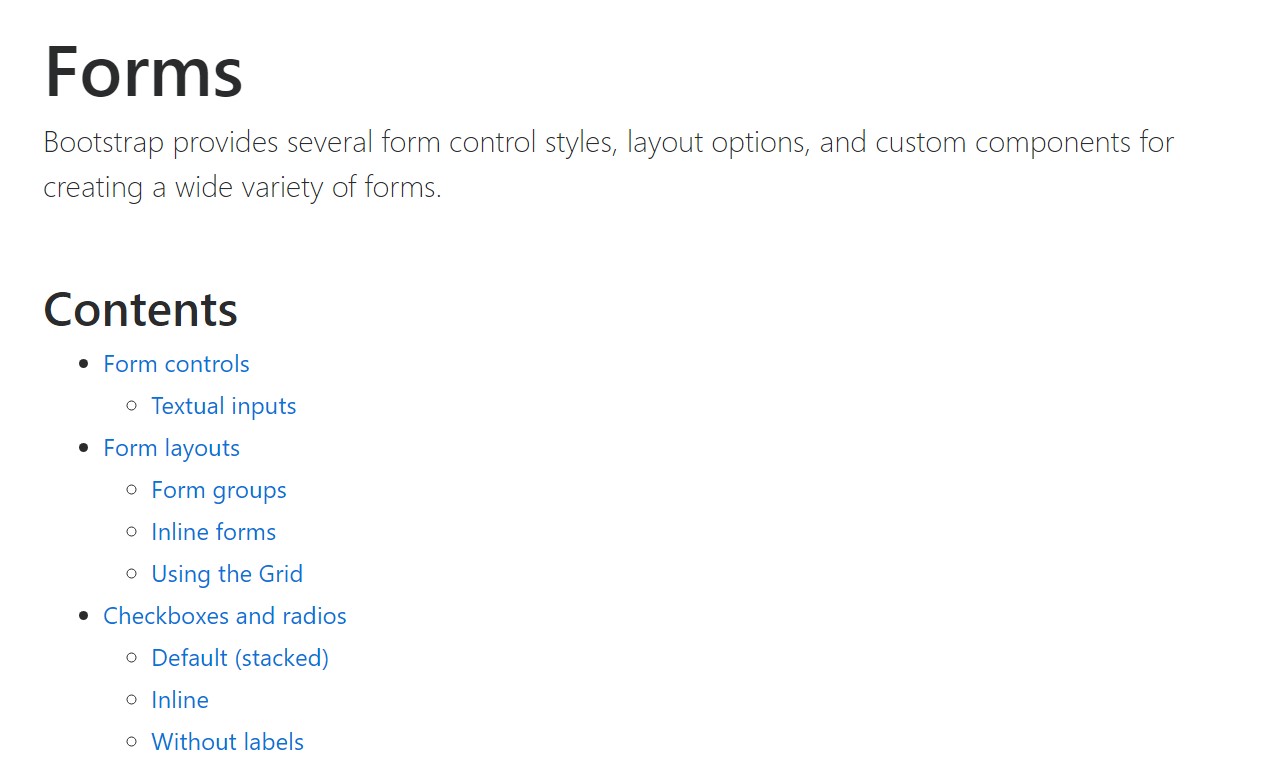  Application of the label  inside in Bootstrap Forms:  main  information