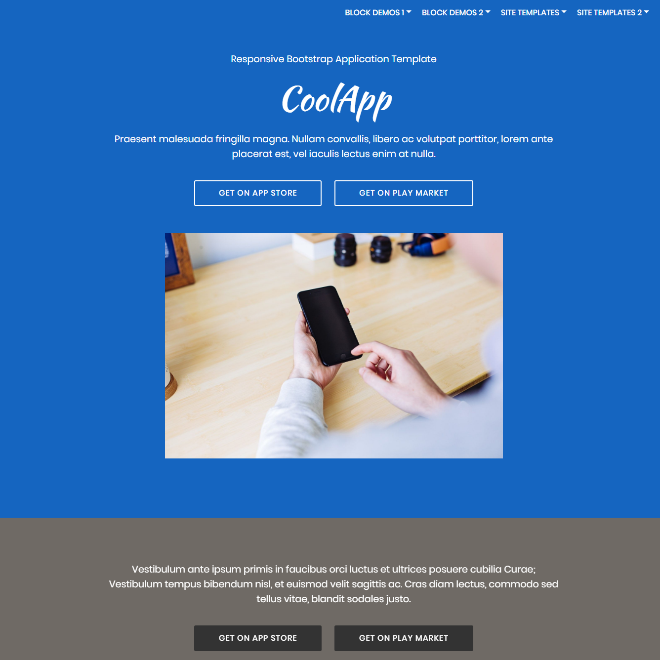 Responsive Bootstrap Application Themes