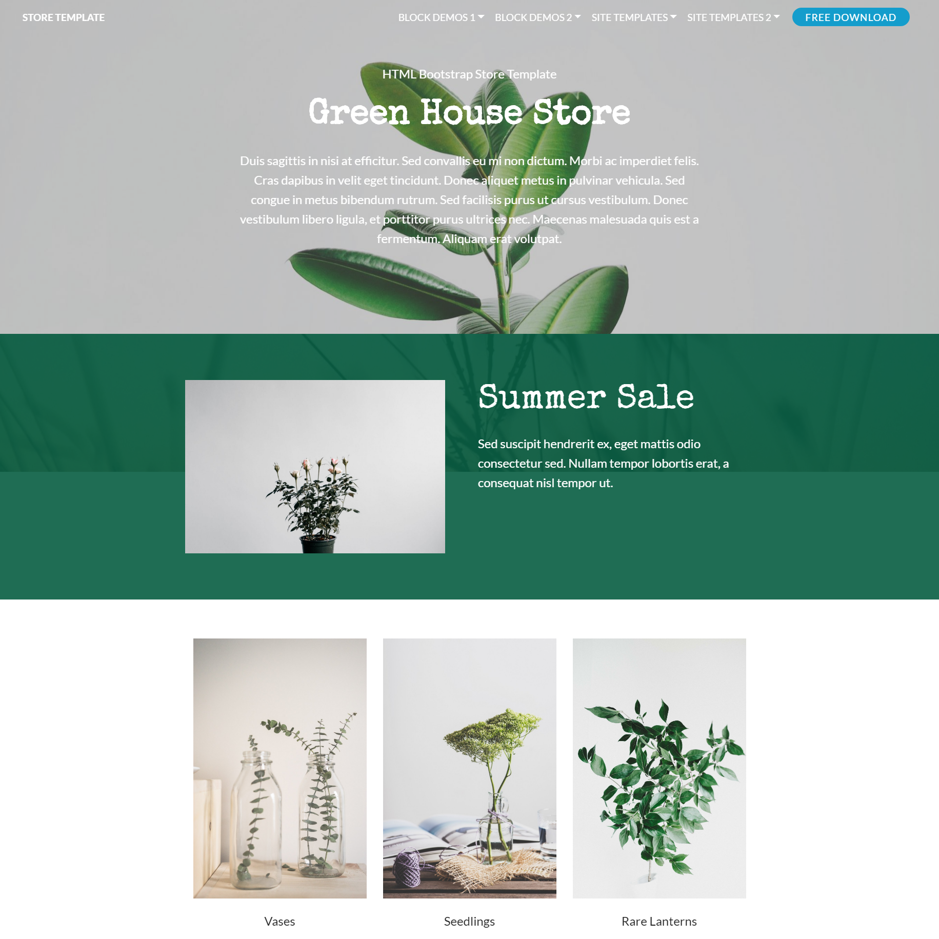 Free Download Bootstrap Store Themes