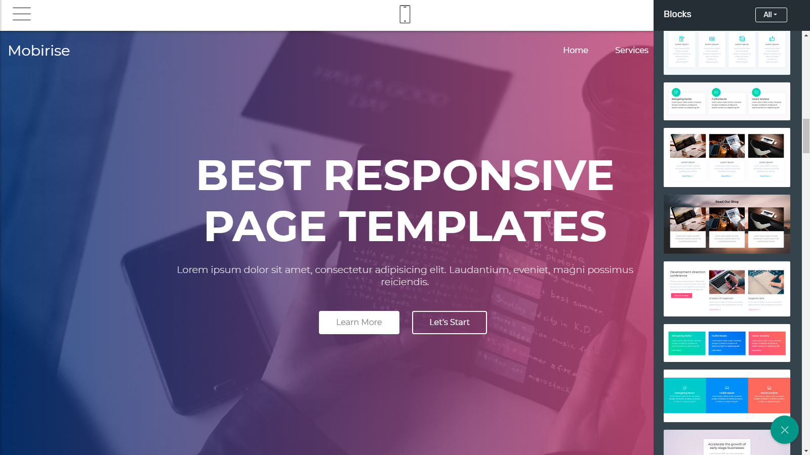 bootstrap page templates
